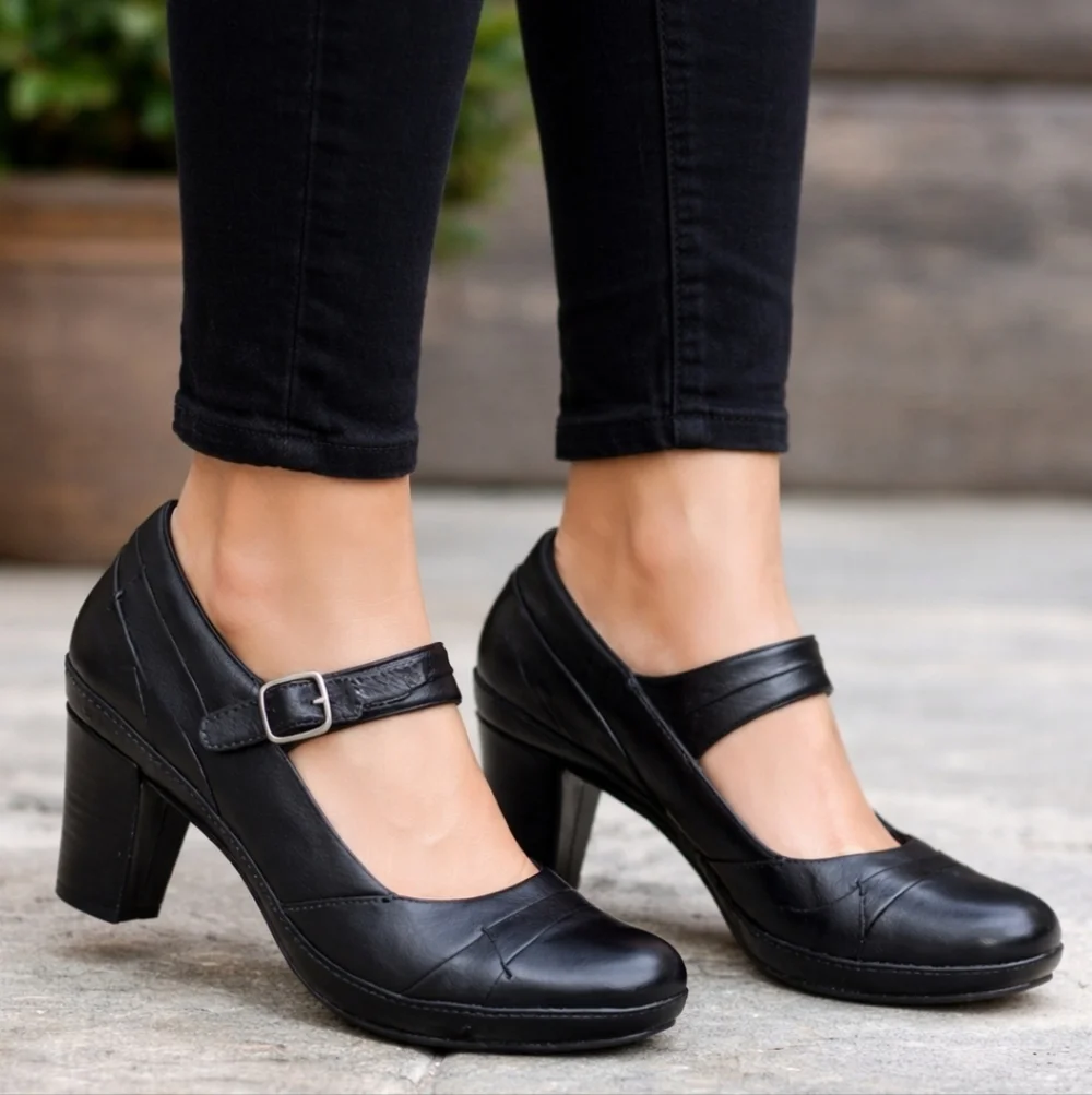 Clarks Artisan Mika Jane Y2K Office Siren Revival Mary Jane Comfort Pumps 9.5M